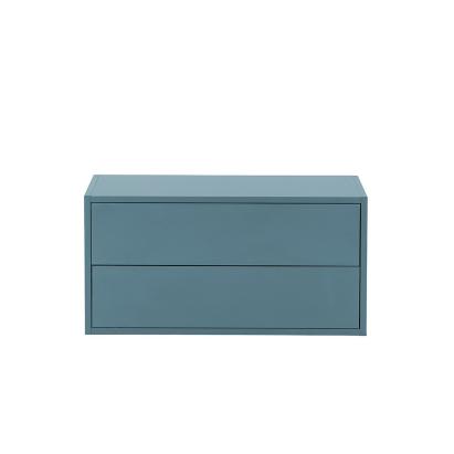 Leziter Dulap suspendat Boxie cu 2 sertare 40x80x37 cm albastru petrol Mobalis Homvera