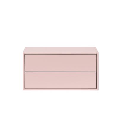 Leziter Dulap suspendat Boxie cu 2 sertare 40x80x37 cm roz Mobalis Homvera