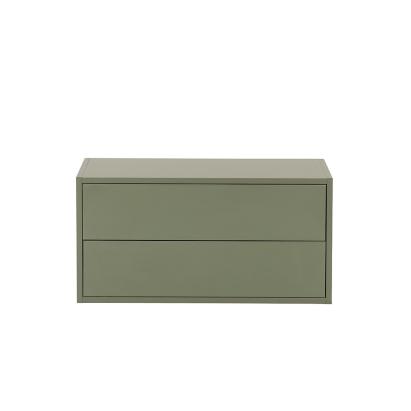 Leziter Dulap suspendat Boxie cu 2 sertare 40x80x37 cm verde Mobalis Homvera