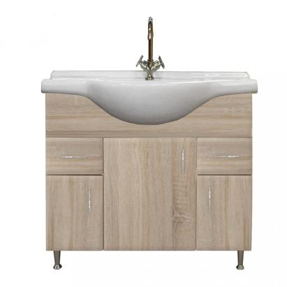 Leziter Dulap inferior Bianca Plus 85 cu lavoar Mobalis Homvera