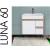 Leziter Dulap inferior Luna 60 cu lavoar Mobalis Homvera