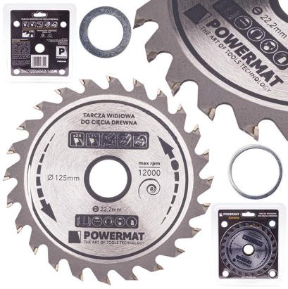 Powermat Lamă de ferăstrău 125x22.2 24z TDD-125x22.2x24Z Mobalis Homvera