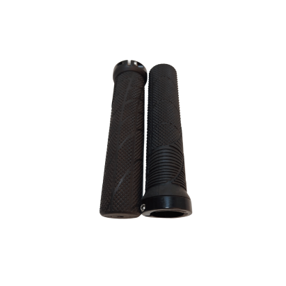 Mansoane Herrmans Shark Lock DD38, 130 mm, set stanga + dreapta, Negru Ultimate FactoryBikes