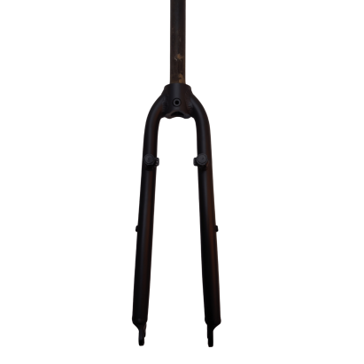 Furca rigida 28 inch City/Trekking YS-727, 1 1/8x290mm fara filet, otel cu pivoti, Negru mat Ultimate FactoryBikes