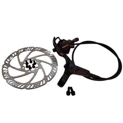 Frana hidraulica disc fata Tektro HD-M285, furtun 800mm, maneta 2 degete, cu disc 160mm, Post Mount, Negru Ultimate FactoryBikes