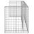 Perete gabion pentru pubele, 254x100x110 cm, oțel galvanizat GartenMobel Dekor