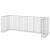 Perete gabion pentru pubele, 325x100x110 cm, oțel galvanizat GartenMobel Dekor