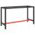 Cadru banc de lucru, negru mat/roșu mat, 140x50x79 cm, metal GartenMobel Dekor