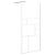 Perete cabină duș walk-in alb 90x195 cm sticlă ESG GartenMobel Dekor