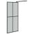 Paravan duș walk-in 80x195 cm sticlă securizată culoare închisă  GartenMobel Dekor