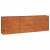 Strat înălțat de grădină, ruginiu, 240x40x77 cm, oțel corten GartenMobel Dekor