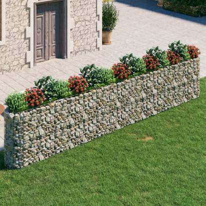 Strat înălțat gabion, 540x50x100 cm, fier galvanizat GartenMobel Dekor