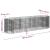 Strat înălțat gabion, 400x100x100 cm, fier galvanizat GartenMobel Dekor