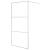 Paravan duș walk-in argintiu 100x195 cm sticlă ESG transparentă GartenMobel Dekor