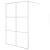 Paravan duș walk-in argintiu 140x195 cm sticlă ESG transparentă GartenMobel Dekor