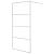Paravan duș walk-in argintiu 100x195 cm sticlă ESG transparentă GartenMobel Dekor