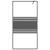 Paravan de duș walk-in negru 100x195 cm sticlă ESG transparentă GartenMobel Dekor