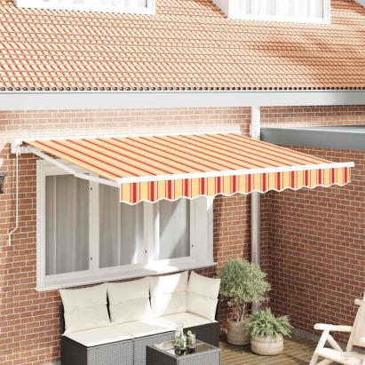 Cortina Retractabilă Dungă Multicolor 350x200 cm țesătură GartenMobel Dekor