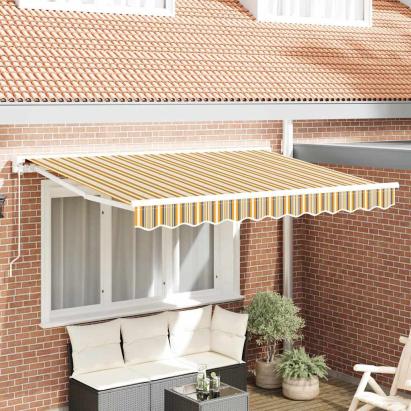 Cortina Retractabilă Dungă Multicolor 350x200 cm țesătură GartenMobel Dekor