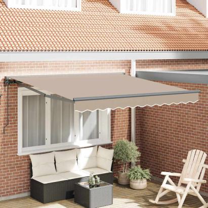 Cortina Retractabilă Bej 350x250 cm țesătură GartenMobel Dekor