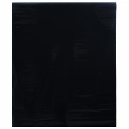 Folie pentru fereastră statică, negru mat, 45x500 cm, PVC GartenMobel Dekor