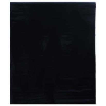 Folie pentru fereastră statică, negru mat, 90x1000 cm, PVC GartenMobel Dekor
