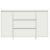 Bufet cu sertar Alb 120 x 41 x 75 cm Lemn compozit GartenMobel Dekor