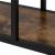 Etajera cu 6 rafturi din metal si MDF, 60x20x113 cm, negru si maro Household NewTrend