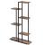 Etajera cu 6 rafturi din metal si MDF, 60x20x113 cm, negru si maro Household NewTrend