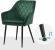 SONGMICS Scaun living tapitat din catifea cu cotiere, sarcina 110 kg, 63x60x85 cm, verde Household NewTrend