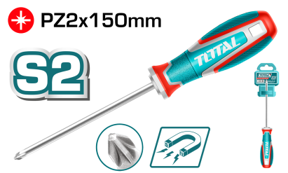 TOTAL - SURUBELNITA STEA PZ2 - 6.0MM - 150MM - S2 (INDUSTRIAL) PowerTool TopQuality