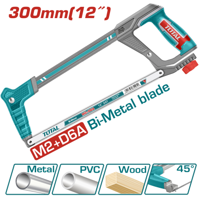 TOTAL - FIERASTRAU CU CADRU METALIC - 300MM / 12" - HEAVY-DUTY (INDUSTRIAL) PowerTool TopQuality