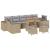 Set de canapele pentru grădină 10 pcs Beige și gri deschis GartenMobel Dekor