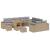 Set de canapele pentru grădină 13 pcs Beige și gri deschis GartenMobel Dekor