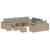Set de canapele pentru grădină 13 pcs Beige și gri deschis GartenMobel Dekor
