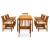 Set mobilier de grădină cu perne, 9 piese, lemn masiv acacia GartenMobel Dekor