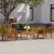 Set mobilier de grădină cu perne, 4 piese, lemn masiv de acacia GartenMobel Dekor