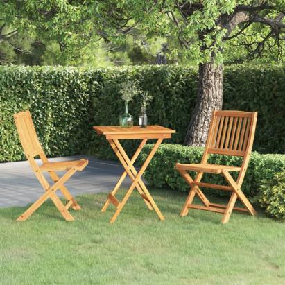 Set mobilier grădină, pliabil, 3 piese, lemn masiv acacia GartenMobel Dekor
