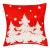 Set 4 fete de perna decorative, 40x40 cm, motive de Craciun, rosu alb Household NewTrend