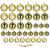 Set globuri Craciun 36 bucati, diverse modele, diametru 6-8 cm, auriu Household NewTrend