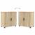 Set de mobilier pentru baie 2 pcs Stejar sonoma 61 x 35 x 64 cm GartenMobel Dekor