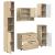 Set de mobilier pentru baie cu sertar 5 pcs Stejar sonoma GartenMobel Dekor