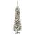 Brad de Crăciun artificial Alb 150 cm PVC și metal și plastic GartenMobel Dekor
