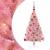 Pom de Crăciun artificial pre-iluminat Roz 120 cm PVC GartenMobel Dekor