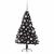 Pom de Crăciun artificial pre-iluminat Negru 120 cm PVC GartenMobel Dekor