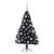 Pom de Crăciun artificial pre-iluminat Negru 120 cm PVC GartenMobel Dekor