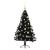 Pom de Crăciun artificial pre-iluminat Negru 120 cm PVC GartenMobel Dekor