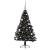 Pom de Crăciun artificial pre-iluminat Negru 150 cm PVC GartenMobel Dekor