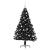 Pom de Crăciun artificial pre-iluminat Negru 150 cm PVC GartenMobel Dekor