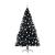 Pom de Crăciun artificial pre-iluminat Negru 180 cm PVC GartenMobel Dekor